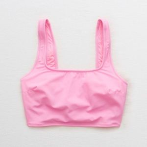 NWT Aerie Wide Strap Longline Scoop Bikini Top